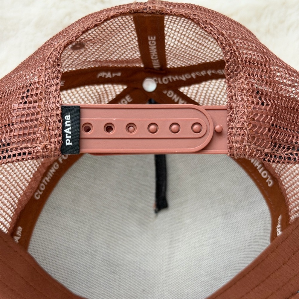 Prana Unisex Roots Studio Trucker Brown and Blue Mash Back Mountain Graphic Cap - Picture 8 of 11